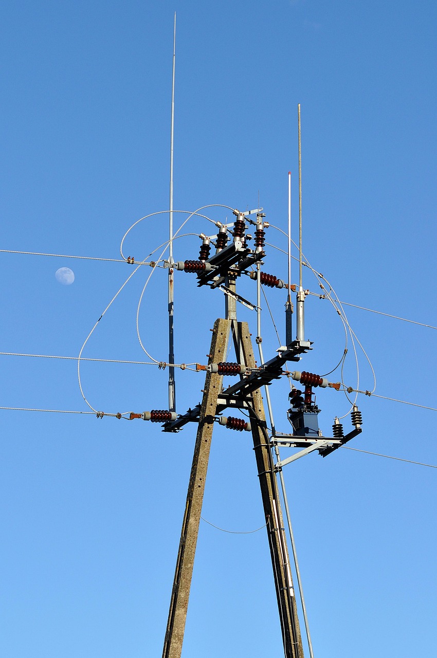 hero-contact electricity, tension, energy, post, sky, wire, nature, blue sky